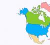 Zemlje Sjeverne Amerike Velike američke zemlje i njihovi glavni gradovi